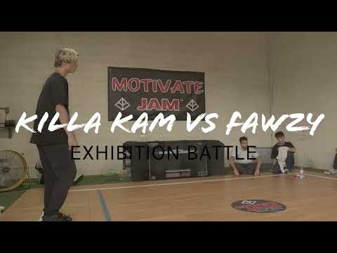 #motivatejam Bboy Killa Kam vs Bboy Fawzy | 3 Round Exhibition Battle