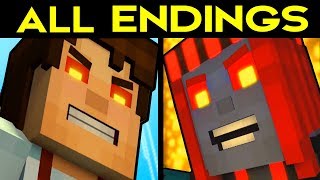 Download lagu Minecraft Story Mode Season 2 Episode 5 ALL ENDINGS (Bad Ending 1   Good Ending 2)   SECRET ENDING mp3
