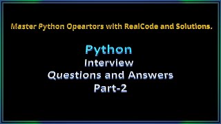 Master Python Operators || Arithmetic, Logical & Comparison Operators || No Voice, Music Only