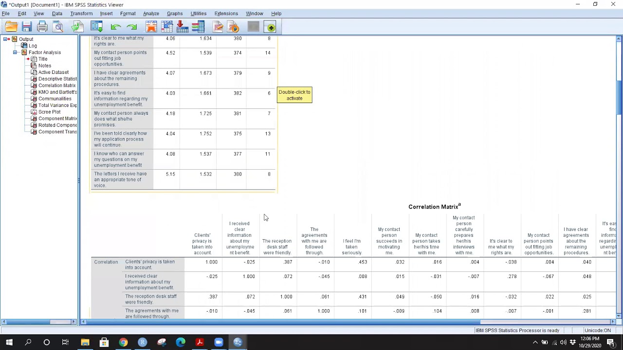 Factor Analysis Using SPSS: Part 1