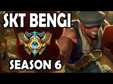SKT T1 Bengi Lee Sin vs Elise Jungle Ranked Challenger Korea