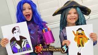 Disney Descendants III 3 Marker Challenge!!!