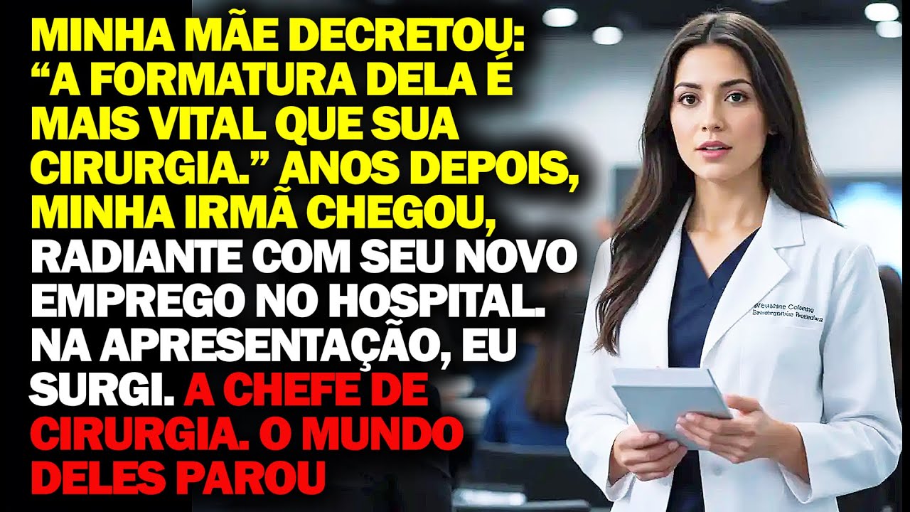 MEUS PAIS TROCARAM A MINHA CIRURGIA PELA FORMATURA DA MINHA IRMÃ. AGORA ELA TRABALHA NO MEU HOSPITAL