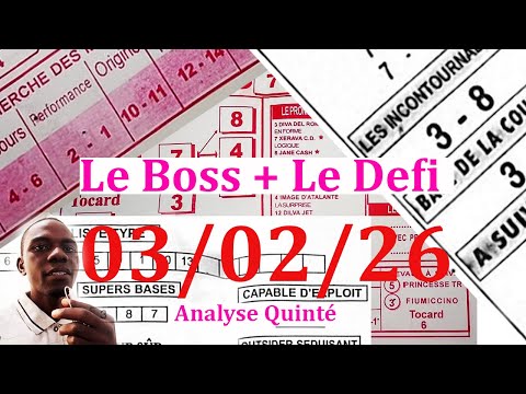 🚨🚨 The BOSS TUESDAY, February 3, 2026 - Analysis: Vincennes (R1) 1st race – Prix de Monsegur