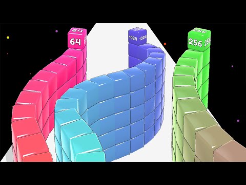 Cube Run 2048 - Snake Canvas Run Games