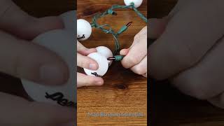 Ping Ping Balls Christmas Lights DIY #shorts #lifehacks