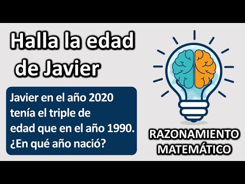 PROBLEMA DE EDADES. Razonamiento matemático