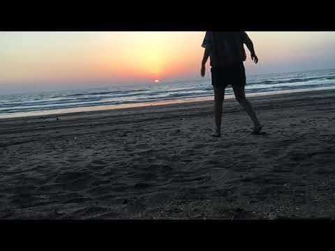 Sunset time lapse at beach