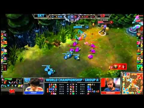 SKT T1 Faker Ahri VS LD Nukeduck Swain Highlights  S3 World Championship