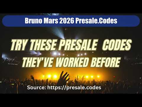 Bruno Mars Presale Code
