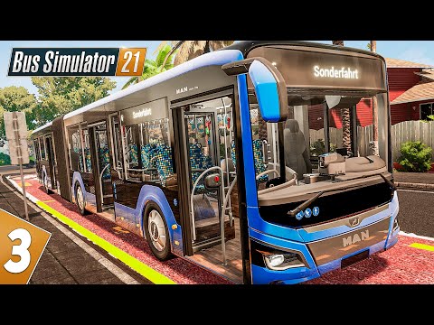 BUS SIMULATOR 21 #3: Neuer Bus: MAN New Lion's City als Gelenkbus im Fuhrpark! | BUS SIMULATOR 2021