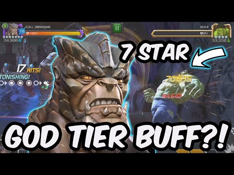 Cull Obsidian Buff HAS DELIVERED!!! - 7 Star Buffed Gameplay Showcase - Marvel Contest of Champions