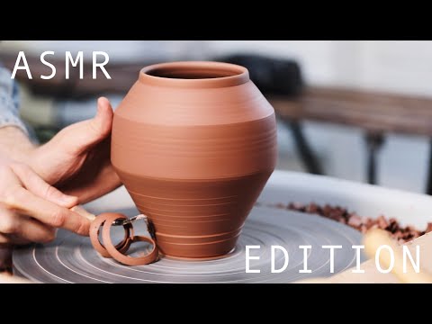 Making a Bellied Angular Vase Form — ASMR Edition