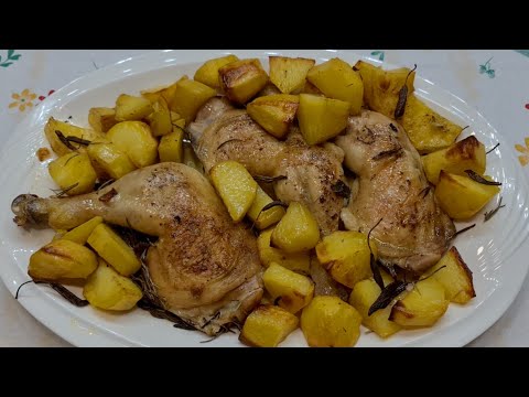 POLLO AL FORNO CON LE PATATE DELIZOSO , VELOCISSIMO DA REALIZZARE | Franceska Chef