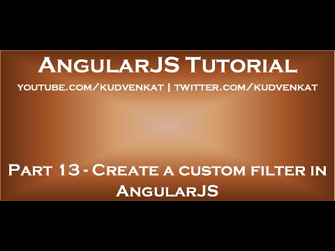 Create a custom filter in AngularJS