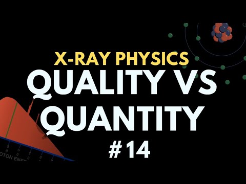 X-ray Spectrum Quality vs Quantity | X-ray physics | Radiology Physics Course #21