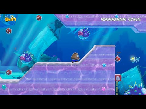 Eric's Super Mario Maker 2 Levels: Porcupuffer Sneak