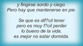 Luz Casal - Mantenerse En Pie Lyrics