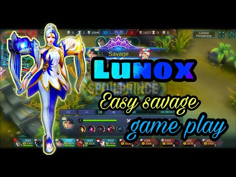 LUNOX SAVAGE IN SOLO RANKED MATCH GAMEPLAY | MOBILE LEGENDS - GAMEPLAY | MLBB