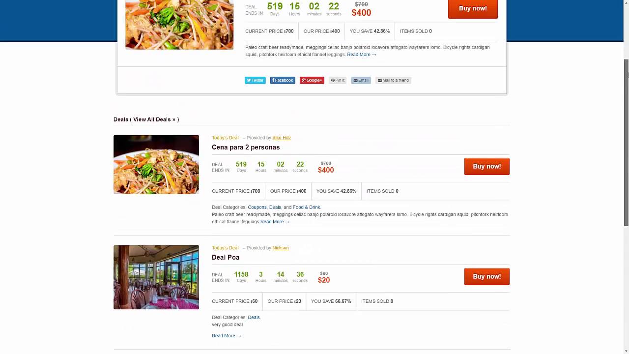 Daily Deal WordPress Theme