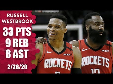 Russell Westbrook dominates with 33 points in Grizzlies vs. Rockets | 2019-20 NBA Highlights