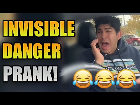 INVISIBLE DANGER PRANK (Try Not To Laugh!!) #3 😂 | Acting Scared Compilation 🤣🤣🤣