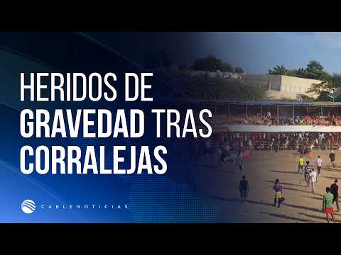 12 personas heridas dejan las corralejas en Sabanalarga, Atlántico