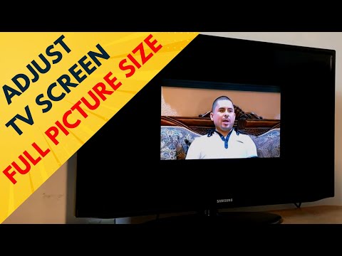 How to adjust screen size on a smart tv, get the picture fit screen