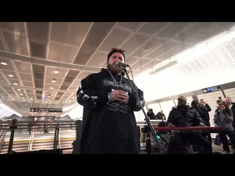 Teddy Swims Sings "Lose Control" with Augie Bello on the NYC Subway