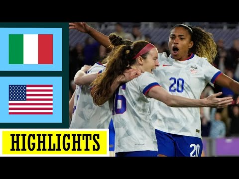 USA vs Italy Highlights | Women's Football Friendly International 2nd Leg