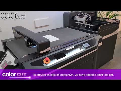 Detailed demo of Intec's FB9000 feeder, plus cutting/creasing with and without Marks