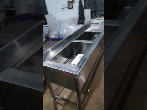 Stainless Steel Two Sink Unit
