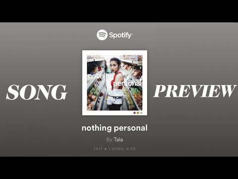 TALA - nothing personal (Offcial Song Preview)