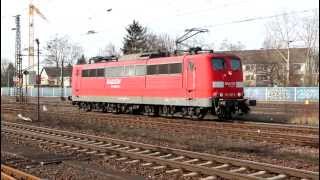 preview picture of video 'DB 151 067-6 in Seelze Yard 16 March 2013'