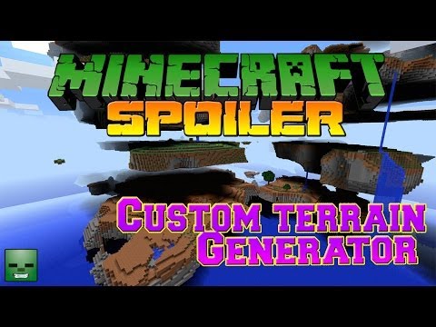 Spoiler Minecraft 1.8: Custom Terrain Generator