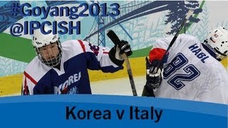 preview picture of video 'Ice sledge hockey - Korea v Italy - 2013 IPC Ice Sledge Hockey World Championships A Pool Goyang'