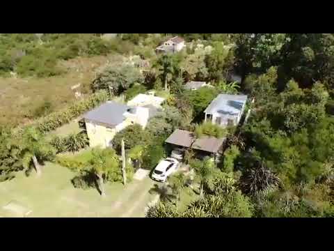 Vista aérea casa Loma Blanca en Punta Rubia de La Pedrera, Rocha, URUGUAY