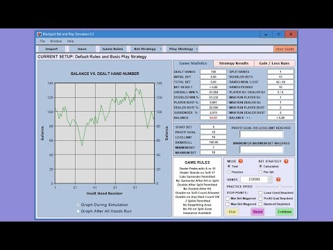 Blackjack Strategy and Systems Simulator