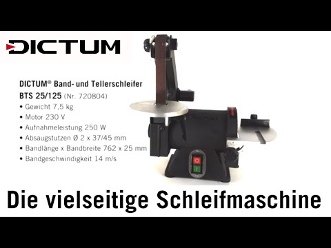 DICTUM® Band- und Tellerschleifer BTS 25/125