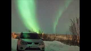 preview picture of video 'Aurora timelapse from Tana in Finnmark'