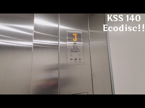 Kone Ecodisc Traction Elevator at West Beach Parkade - White Rock BC