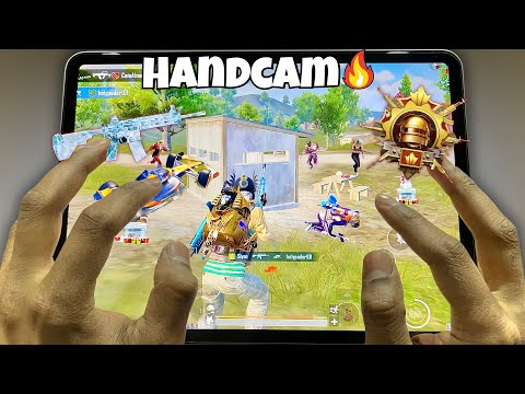 iPad Pro Handcam 🔥 PUBG Mobile & BGMI | Unbelievable 6 Finger Gameplay!
