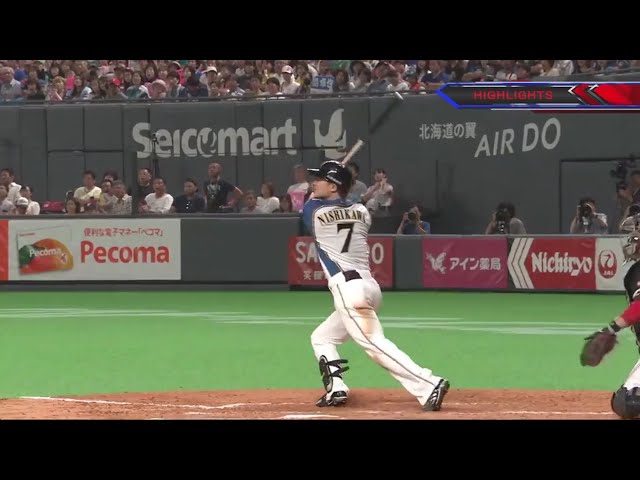 8/4 ファイターズ対ホークス ハイライト