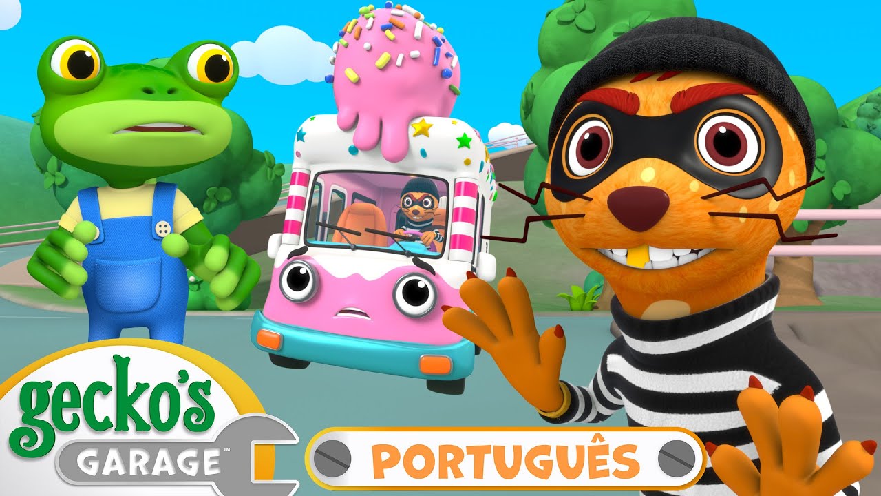 Weasel, a Ladra de Sorvete! 🍦 | 1 HORA DE GECKO! | Desenhos Animados em Português