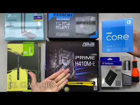 intel Core i3 10105F ASUS PRIME H410M E GT710 Aigo DARKFLASH DLM22 PC Build