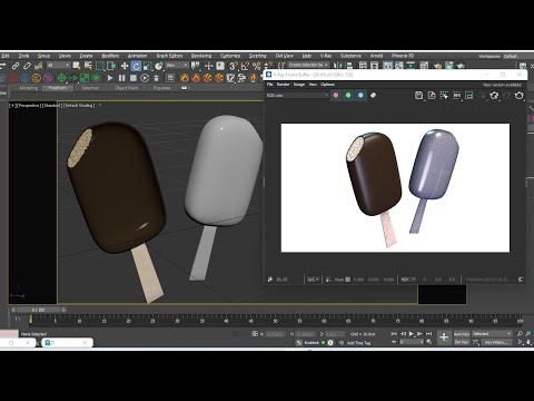 modeling tutorial |Icecream#vray #3dsmax #3dart #shorts