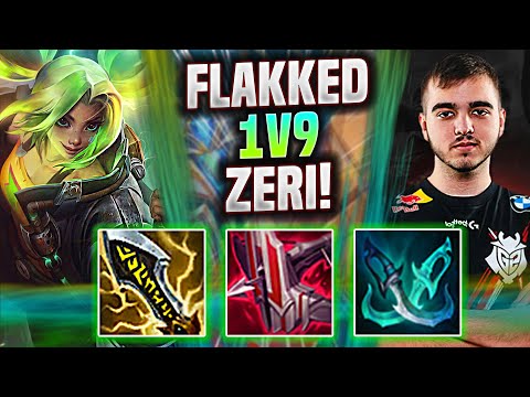 FLAKKED ZERI CAN 1V9 EASY! - G2 Flakked Plays Zeri ADC vs Twitch! | Season 2022