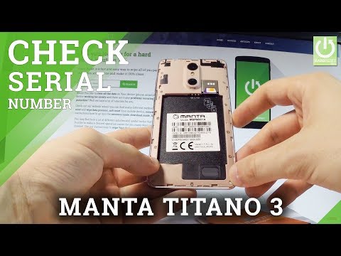 Check Serial Number in MANTA Titano 3 - Status Information