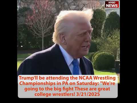 Trump will attend NCAA Wrestling Championships; cute moment young man asked cursive signature Gov