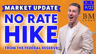 NO Rate Hike! // September 22nd 2023 Friday Market Update with Brian Manning